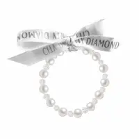 在飛比找momo購物網優惠-【City Diamond 引雅】緞帶珍珠手鍊 蝴蝶結 女兒