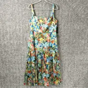 Aidan by Aidan Mattox Dress Women’s 14 Floral Sleeveless Fit-&-Flare Tiered NWT