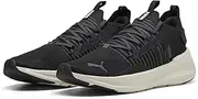 [PUMA] Unisex SOFTRIDE Symmetry FUZION LS Road Running Shoe, Black-Dusky Gray-Vapor Gray, 8 UK