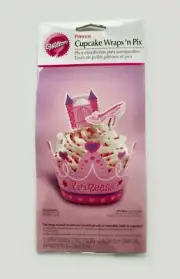 Wilton Princess Cupcake Wraps' n Pix, 12 Count | Patty Pans | Cupcake Picks