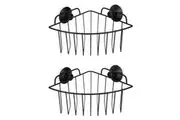 2PK Boxsweden Bathroom Corner Wall Suction Rack Shower Caddy Shelf Holder