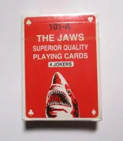 Playing Cards THE JAWS 101-A 52 Pack Deck 4 Joker RED Malaysia 2011 Collect