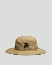 [Sparta] Sparta Men's High Tech Reversible Wide Brim Hat in Khaki/Black One Size Khaki/Black