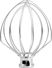 K45WW 6'' Wire Whip Compatible with 4.5-5Qt KitchenAid Tilt-Head Stand Mixer, Kitchenaid Whisk Replacement for Egg Cream Stirrer, Flour Cake Balloon Whisk，Kitchenaid Mixer attachments
