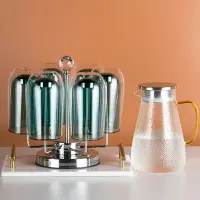 在飛比找樂天市場購物網優惠-北歐家居彩色雙層玻璃杯耐熱玻璃咖啡杯家用客廳水杯套裝隔熱泡茶