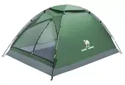 2/3/4 Person Camping Tent with Removable Rain Fly, Easy Army Green-2 person