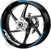 Motorcycle Logo 17 Inch Inner and Outer Wheel Rim Hub Decal Decoration Waterproof High Reflective Sticker for YZF R125 (Color : 33)