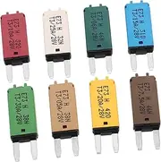 iplusmile 8Pcs Mini Auto Reset Circuit Breaker Fuse Kit Low Profile Automotive Fuses for Car Truck Boat Ratings Compact Design Self for Convenient Maintenance