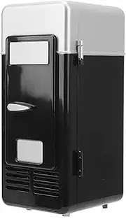 Portable Mini Fridge, USB Rechargeable Single Tank Fridge with Energy-Saving Cooling, Suitable for Bedrooms, Dormitories