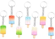 [PLAFOPE] 7pcs Ice Cream Pendant Car Parts Keychain Dessert Keychain Kids Backpack Purse Ladies Backpack Novelty Keychain Keychains for Backpacks Keychain Metal Cute Child Bag