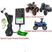 12V Circle Charger for Huffy Renegade Special OPS RC Monster Truck ATV Four