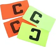 OSOLADY 4pcs Unisex Sports Captain Armband Soccer Football Elastic Bands for Team Training Youth and Adult Captain's Band