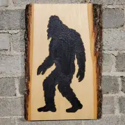BIGFOOT – Live Edge Rustic Plaque - Solar Pyrography