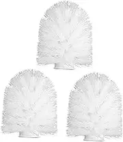 KOMBIUDA Plastic Brush Heads Toilet Bowl Brush Set Cleaning Supplies for Bathroom Scrubber