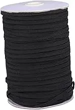 Tofficu Stretch Band Roll Elastic Clothing Band Polyester for Sewing Crafting Apparel Costume Making (6mm 180m)