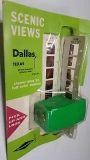 Vintage Sawyer Dallas Texas Scenic Views MOC Viewer Viewmaster Souviner card