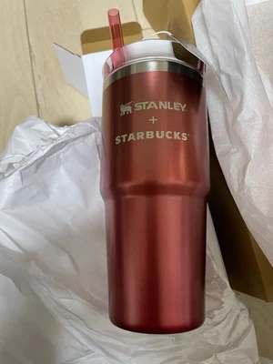 Stanley 3Way Stainless Tumbler Water Bottle Starbucks Straw Christmas