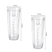2x Large 32oz Cups for Nutri Ninja Countertop Blender Spare Part Accessories