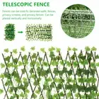 Garden Artificial Screening Expanding Trellis Fence Privacy Screen Ivy Leaves ☸