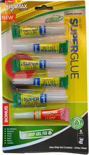 Super Glue Gel and Debonder Tubes 3 G (Pack of 6)