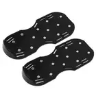 (Black)Lawn Spike Shoes Triangle Buckle Straps Lawn Aerator Spike Shoes C