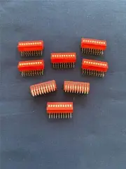 C&K BD10AV 10 POSITION RIGHT ANGLE SLIDE DIP SWITCH (QTY 10) ***NEW***