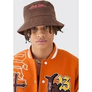 Mens Corduroy Bucket Hat In Chocolate