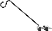 Riaisttd Bird Feeder Hanger, Outdoor Plant Hook, 17.72 inches, Swivel Planter Holder, Adjustable Patio Pole, Garden Yard Fence Bracket, Heavy Duty Balcony Rod, for Rotating Steel Mount