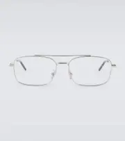 [Dior Eyewear] Dior Eyewear DiorBlackSuitO N2U aviator glasses One Size silver