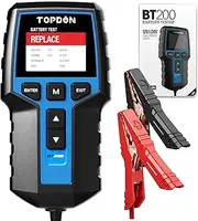 TOPDON Car Battery Tester BT200, 12 V 24 V Battery Tester Car 100-2000 CCA, Battery Tester Car Charging Starter System Car Battery Analyzer for Truck Ship SUV Boat