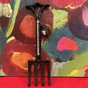 GRASSLAND ROAD Garden Tool Thermometer Pitchfork Rustic Farmhouse New