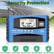 MPPT 30A 50A 60A 80A 100A Solar Panel Regulator Charge Controller Auto 12V/24V