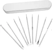 Facial Skin Care Products 9 in 1 Pimple Extractor Kit Stainless Steel Remover Tool for Home Salon Blackhead