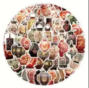 10pcs Elegant Chinese Lantern Stickers- Scrapbook, Journal *Random Assortment