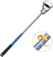 ZHGM Adjustable Length VR Golf Club Attachment for Oculus Quest 2/ Meta Quest 2, Aluminum Extended Golf Club Handle Accessory with Realistic Rubber Grip& 2 Straps, 1: 1 Molded Controller Adapter, Blue