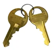 Master Lock A473 Replacement Brass Padlock Key Set of 2 - NEW OLD STORE STOCK