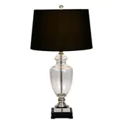 [Florabelle Living] Glass Black Lamp W Black Shade