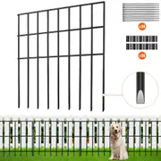 VEVOR Garden Fence, No Dig Fence 44(H)x33(L)cm Animal Barrier Fence, Underground Decorative Garden Fencing with 3.81 cm Spike Spacing, Metal Dog Fence
