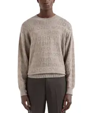 Emporio Armani Jacquard Logo Crewneck Sweater