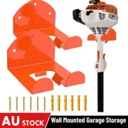2x Weedeater Hanger Garage Organizer Trimmer Rack Wall Mounted for Grass Trimmer