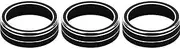 POEXIR for Volkswagen, for VW, for Tiguan, for Golf, MK7, for Passat, B8, for T-ROC, for Beetle, Atlas Car A/C Button Trim Cap Air Conditioning Knob Ring Cover Car Air Conditioner Knob(Size:Black)