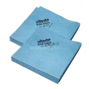 10X BLUE Vileda Professional PVA micro Microfibre Cloths