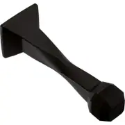 Napier (5-Pack) Door Stop 3' Matte Black Stoppers, Baseboard, Solid Rigid Bum...