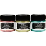 Prima Marketing Finnabair Art Alchemy Sparks Acrylic Paint Set 3 pack Fantasy, 1.7 Fl Oz Each*