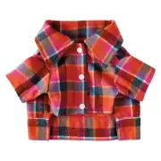 Aldi Heart to Heart Bright Plaid Pet Shacket (NWT-Large)