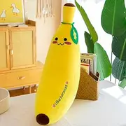 Cute Cartoon Large Shape Yellow Cute Banana Funny Banana Plush Yellow Kawaii Plushies Big Stuffed Fruits Hugging Pillow (50cm)