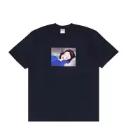 Supreme Snow White Tee 'Navy' (FW24) - Size Large