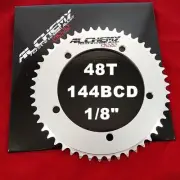 MOJO Alchemy Fixed Gear 48T Chainring 7075-T6 * 144 mm BCD Track 1/8" - SILVER