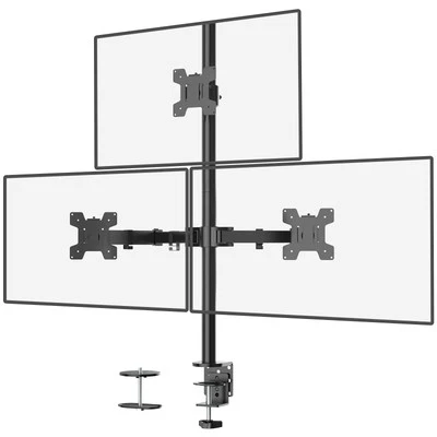 WALI Triple Monitor Desk Mount, Fully Adjustable Three Monitor Stand Fits 3 S...