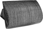 yuksok Chaise Lounge Head Pillow,Neck Support Cushion,Decorative Recliner Headrest Pillow with Strap for Beach Chairs,Garden,Outdoor, Black Gray